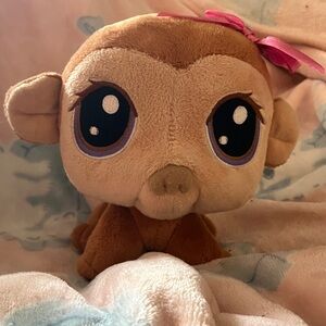 Littlest Pet Shop Brown Monkey bobble head plush